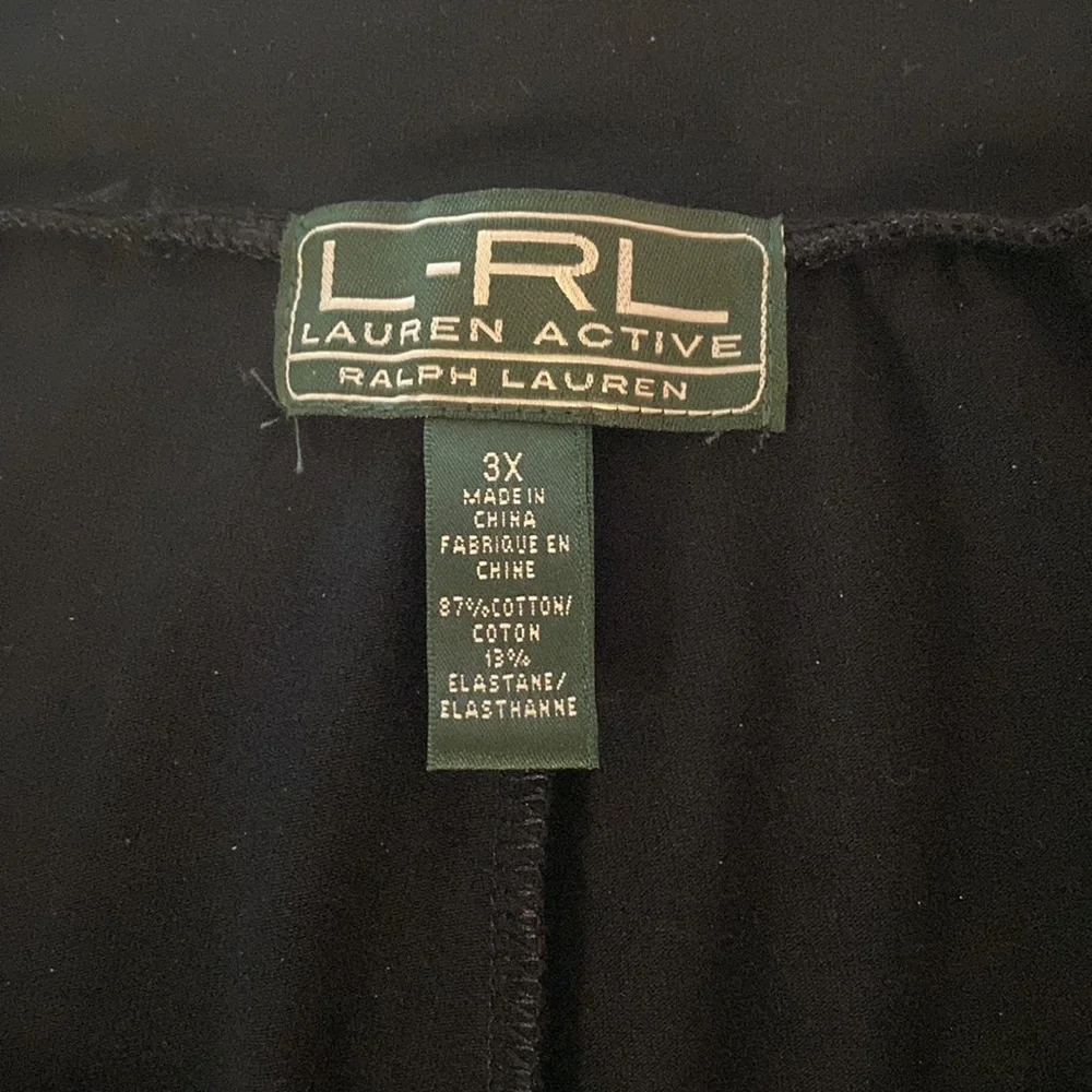 RALPH LAUREN “Lauren Active” Black Long pant 3X